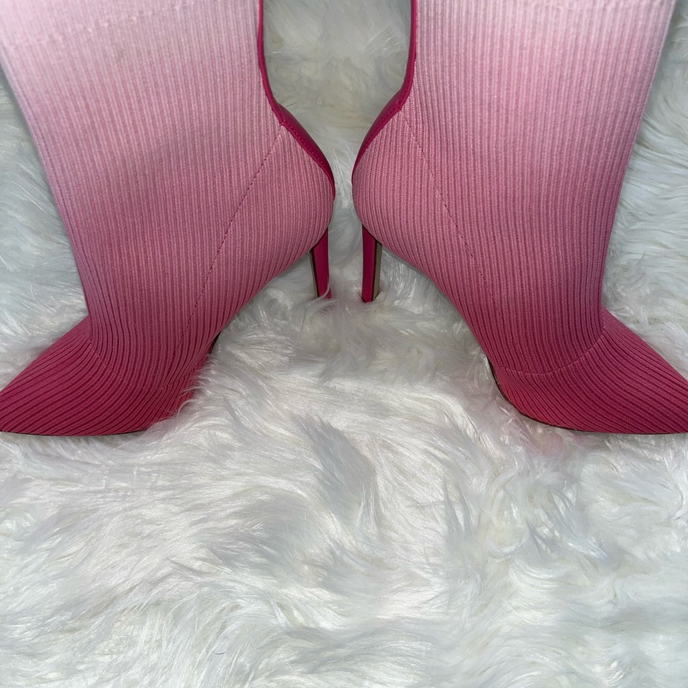 Steve Madden Dianne Knit Stiletto Booties Size 7.5 - Picture 5 of 6